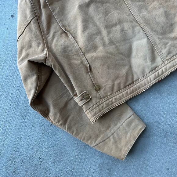 Vintage Y2K Carhartt brown cropped Detroit style work wear jacket - Picture 9 of 10
